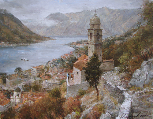 Painting.Montenegro. Kotor.