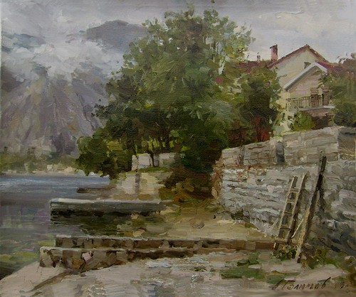 Painting. Montenegro. Near