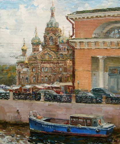 Painting Azat Galimov.Moyka.