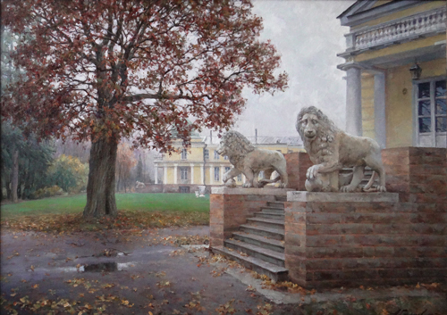 Painting Azat Galimov. The breath of autumn. Maryino.