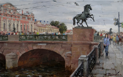 Paintings Azat Galimov.St. Petersburg summer.