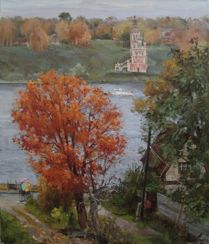 Painting by Azat Galimov. Bad weather. Romanov-Borisoglebsk.