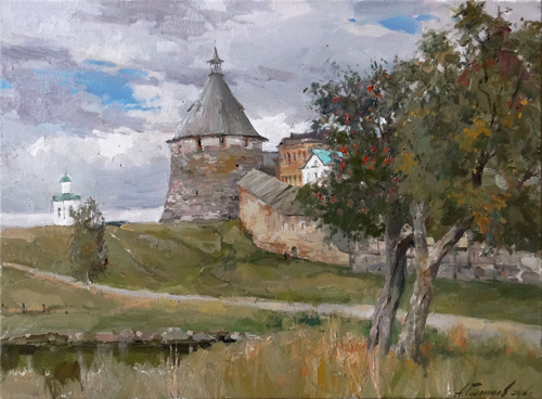 Painting by Azat Galimov. The Solovetsky monastery. Spinning Tower.