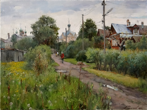 Painting by Azat Galimov. City Kashin. June.