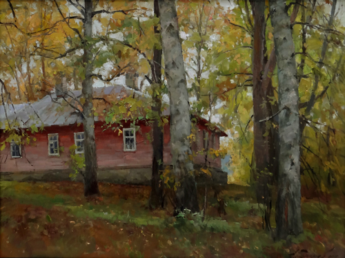 Painting by Azat Galimov.Mushroom time. Academic Dacha.